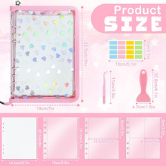 Sticker Storage Organizer Binder A5 Sticker Zipper Photocard Binder Holder Colle
