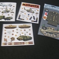 Army/Marines scrapbooking stickers Creative Memories- & 1 pkg Jolee’s Army