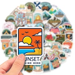 50pcs Outdoor Camping Hiking Stickers Pack, Nature Set, 178