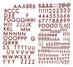 STICKERS – Glitter Scrapbooking Letter Stickers (Red, Black, Gold, Silver)