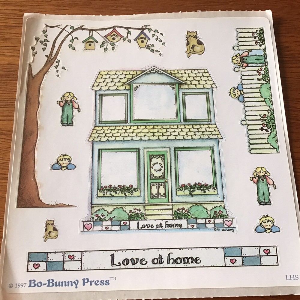 New House HOME SCRAPBOOK Stickers By Bo-Bunny Press