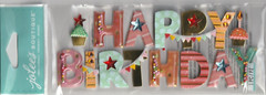 Jolee’s HAPPY BIRTHDAY Shaker box Super Thick 3-D sticker 97238 Fast Fair ship