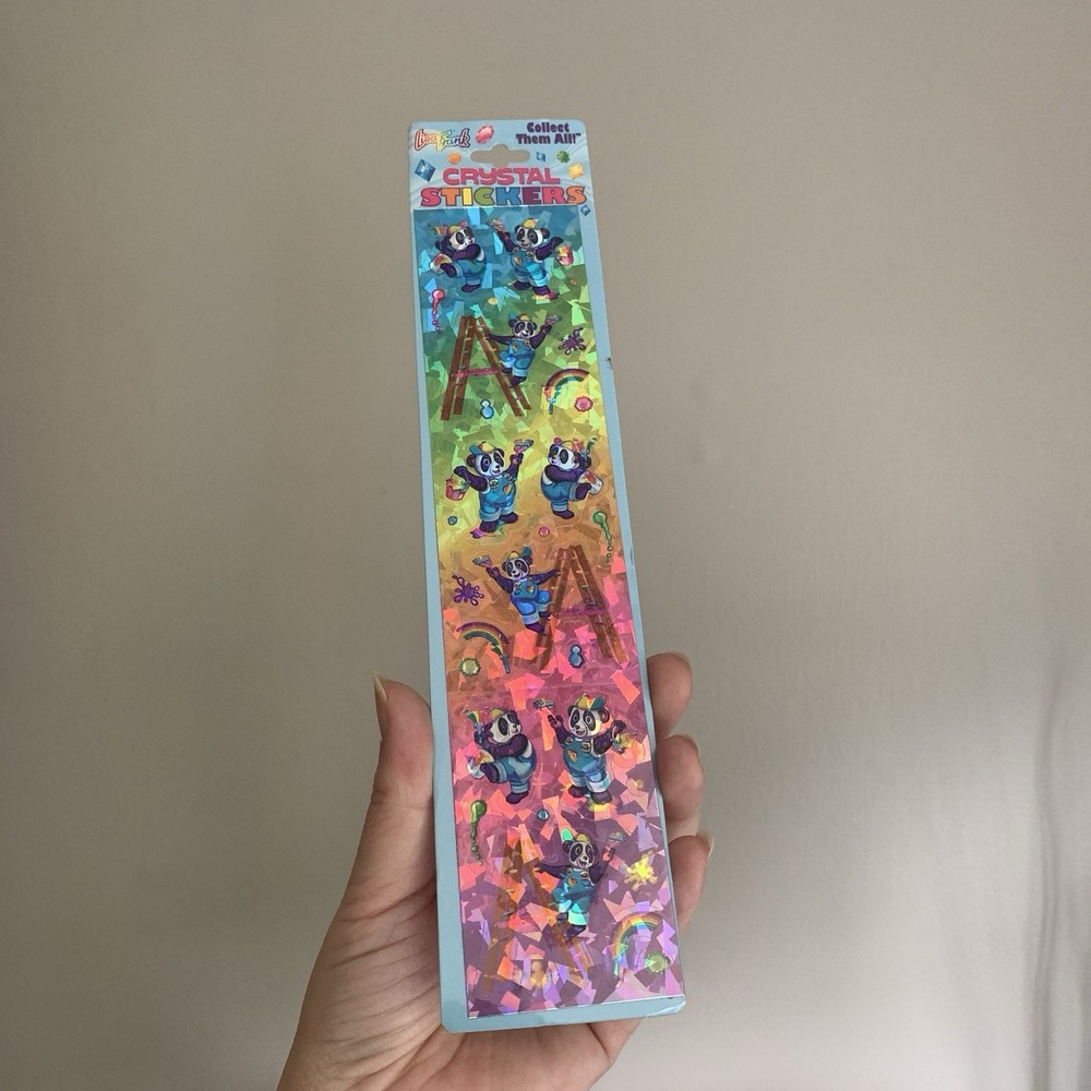 Lisa Frank Holographic Crystal Stickers – Pandas – Sealed NIP