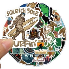50X Bigfoot Sasquatch Jungle Mountain Stickers Scrapbook Skateboard Bike Hiking