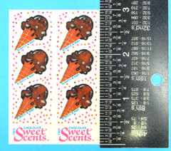 Vintage 1984 Illuminations Sweet Scents Chocolate Ice Cream Scented Stickers
