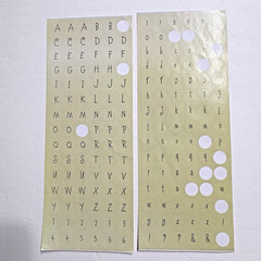Vintage Scrapbook Alphabet LOT – 16 Sets of Circular Shaped Letters/Numbers