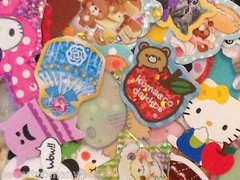 ❤️STICKER FLAKES LOT ~ KAWAII STICKERS ~ DELUXE EDITIONS Hello Kitty Japanese❤️