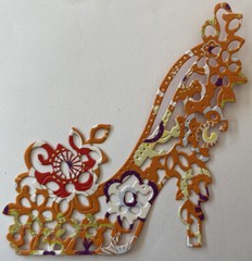 VICTORIAN SHOE Die-Cuts(3pc)Stripper Heel•Dancing•Glitter•Metallic•Prismatic•