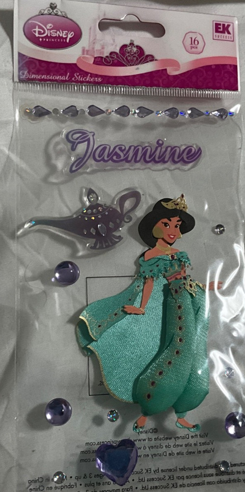 Jolee’s Boutique Disney Jasmine Aladdin Scrapbook Sticker Pack