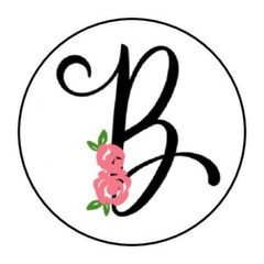 30 SCRIPT BLACK & FLORAL MONOGRAM LETTER ENVELOPE SEALS LABELS STICKERS 1.5″