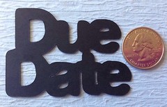 DUE DATE Blk.Die-Cuts(6pc) Aprox.2-3/4″x 2″•Pregnant•Newborn Baby•Ultrasound•USA