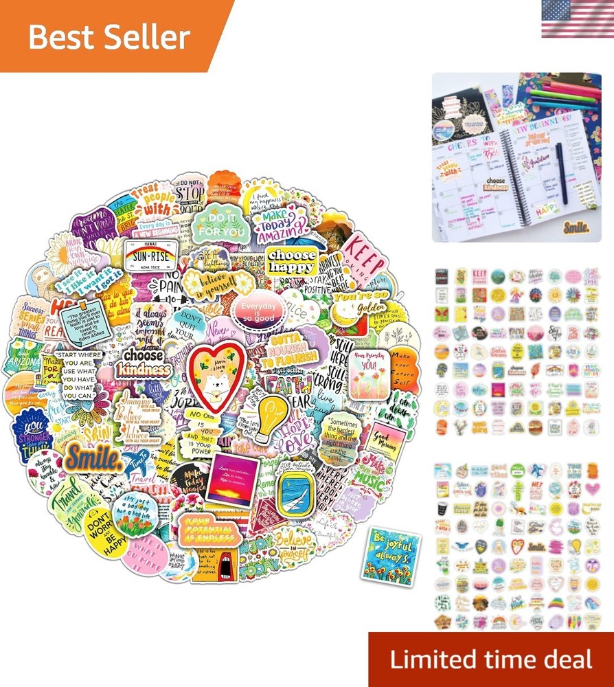 300PCS Motivational Sticker, Inspirational Words Stickers for Teens Adults St…