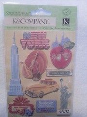 K & Company 9 pc Dimensional Stickers – HAPPY TRAILS NEW YORK