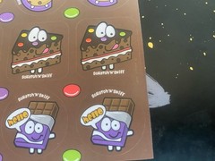 ScratchNSniff Chocolate Scent Sticker Sheet (1 Sheet Of 12 Stickers)