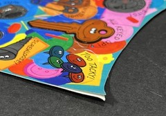 Vintage Hallmark Stickers Key Coins Penny Thoughts Tacks Love Ya Two Bits 1983