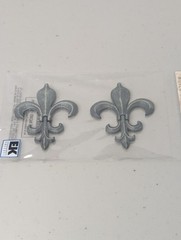 Architexture Stone Building Embellishments Scrapbook Fleur-De-Lis 7 Packs