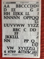 4 Letraset INSTANT LETTERING Transfer Letters 60 pt & 72pt Palatino Semi-Bold 5