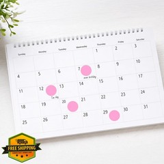 Alynta 2800PCS Pink Circle Dots Stickers