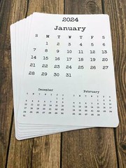 Large Calendar Stickers for Planners and Journals 3 Month Design 5″ x 7″