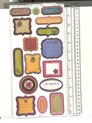 Various themes of Dimensional/Textured Stickers Scrapbooking.