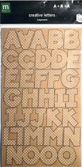 2 SETS MAKING MEMORIES CREATIVE LETTERS ABC STICKERS CHUNKY LAYOVERS DOTS 1 1/4″