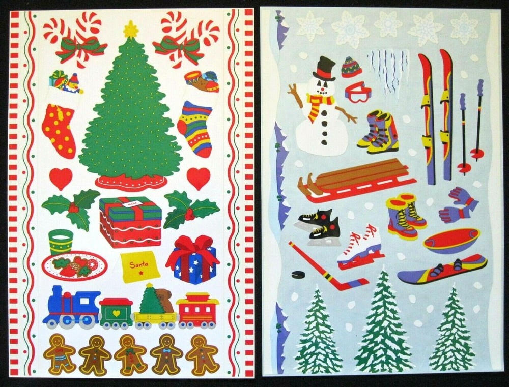 Mrs Grossman Vintage 6×9″ Christmas Theme Sticker Sheets (c-2001)