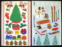 Mrs Grossman Vintage 6×9″ Jumbo Christmas Theme Sticker Sheets (c-2001)