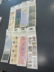 CUTE VINTAGE ANTIOCH STICKERS – 3 SHEETS ACID-FREE