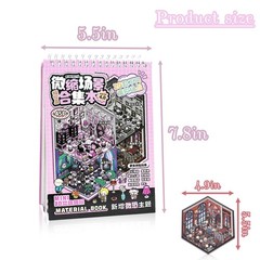 20 Sets DIY 3D Sticker Scene Book,3D House Stickers,Stickers Therapy, Make Your