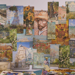 Scrapbooking Supplies Kit Plus 480Pcs, Vintage Van Gogh Oil Painting Aesthetic S