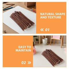 50Pcs Reusable Coffee Wood Sticks for Craft DIY Rustic Driftwood and Boho Decor
