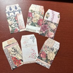6JunkJournal Tags, Junk Journal Supplies, Scrapbooking, shabby chic, flowers ￼￼