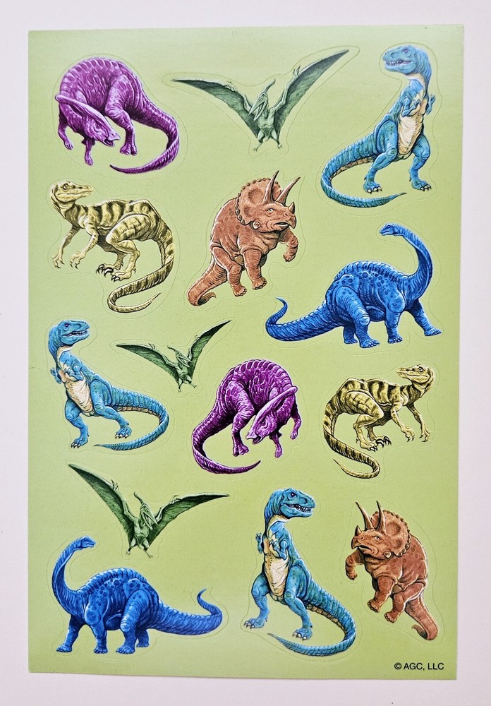 Dinosaurs / Sticker sheet.