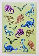 Dinosaurs / Sticker sheet.