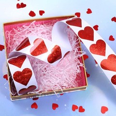 1000PCS Glitter Red Heart Sticker,1 Inch Love Heart Shaped Envelopes Sealing …