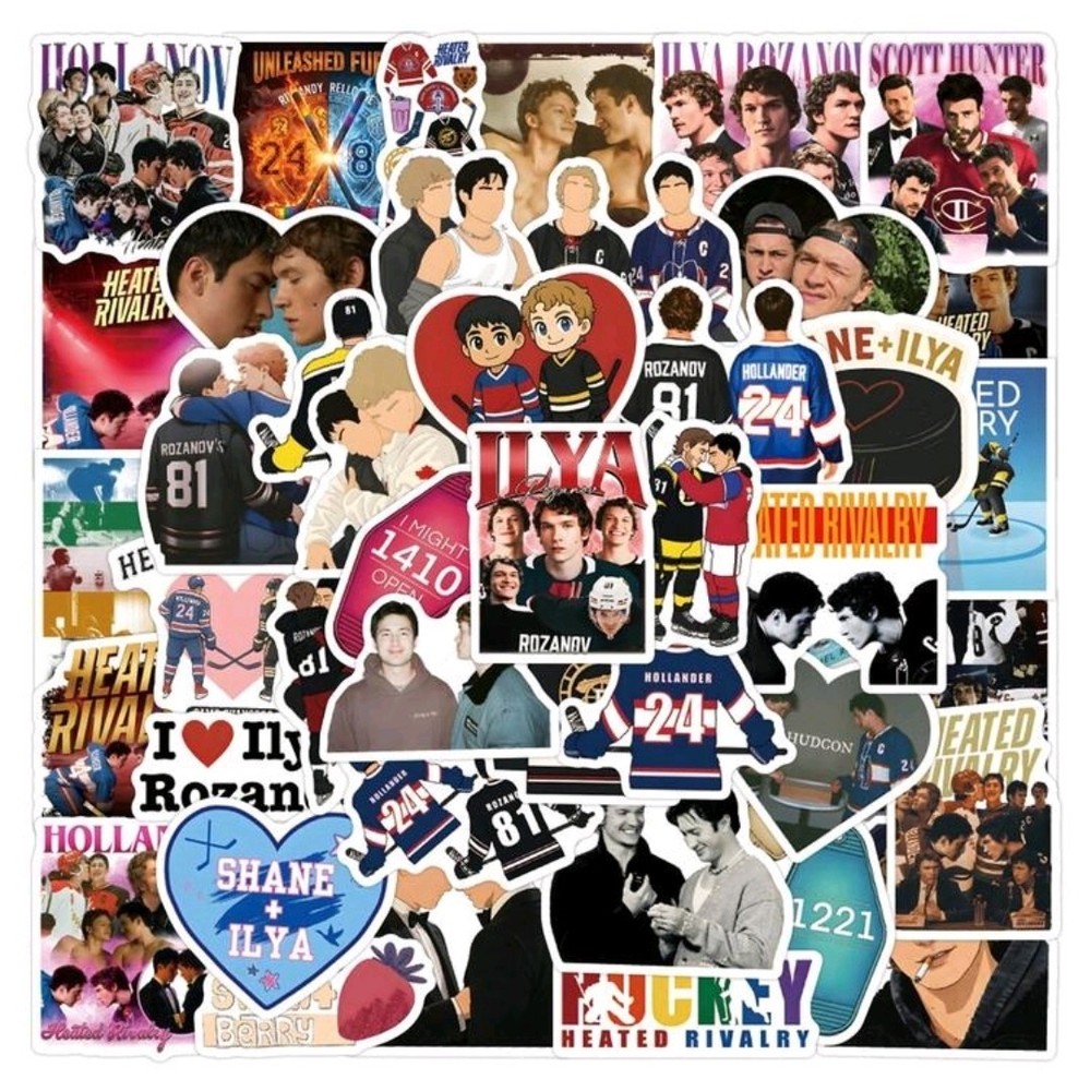 60pc Heated Rivalry Sports Romance TV Series Stickers Hockey Decals Graffiti