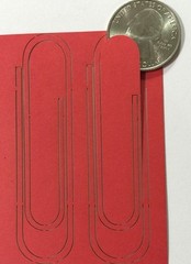 PAPER CLIPS Laser Die-Cuts(8pc)Deluxe Cuts📎Office Supplies📎Secretary📎School📎