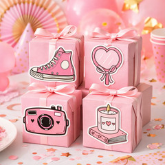 Pink Aesthetic | Cute Girly Stickers | Fashion & Beauty Sticker Set – 14 Piece