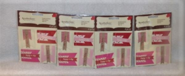 Recollections Scrapbooking Embellishments – 4 Packages – NEW!