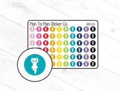 1483-33~~Ballet Icon Planner Stickers.