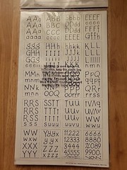 The Paper Studio Alpha/Numeric Stickers- Black