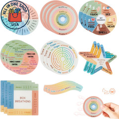 Textured Sensory Stickers for Stress Relief and Mindfulness 24PCS