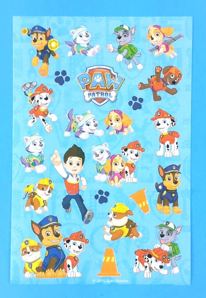 Paw Patrol Nickelodeon Sticker Sheet