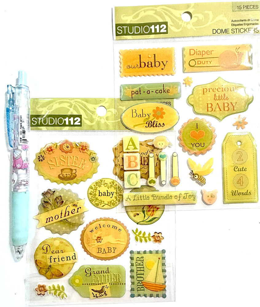 Baby Family Stickers Scrapbooking Card Journal Planner Studio112