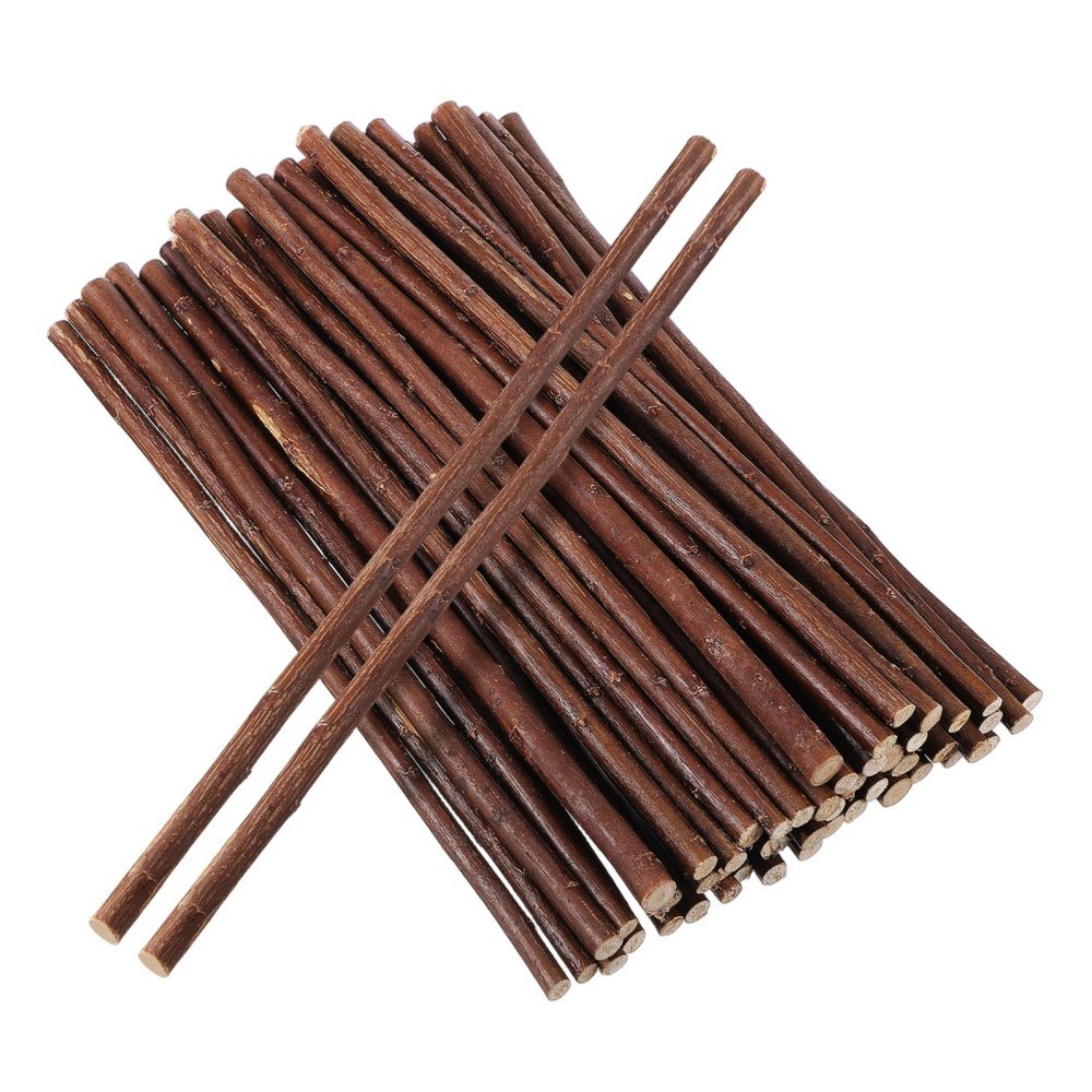 50Pcs Reusable Coffee Wood Sticks for Craft DIY Rustic Driftwood and Boho Decor