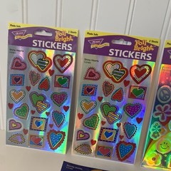 Vintage Trend Enterprises Foil Bright Stickers 3 Packages New Sealed