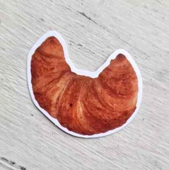 Vintage Food Stickers Bread Butter Breakfast Meal Bakery Shop Lot of 5 Pc