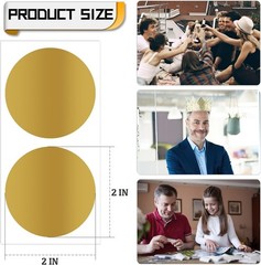 100 Pcs Scratch Off Stickers Sitckers 2 inches Round Self Adhesive Scratch Of…