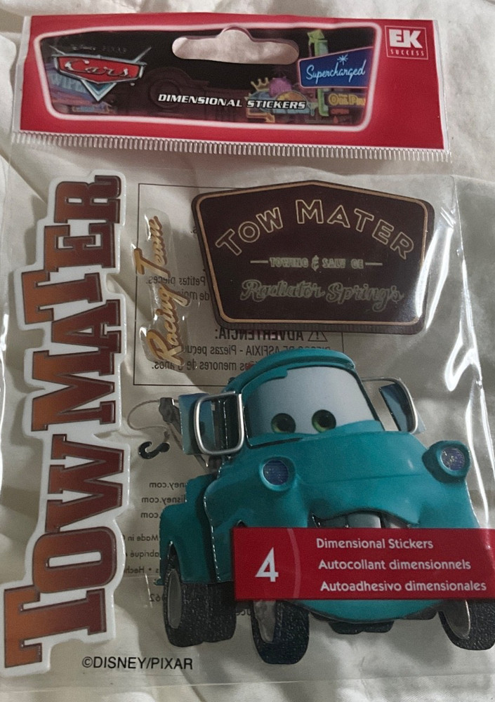 Jolee’s Boutique Disney Pixar Cars TOW MATER Scrapbook Sticker Pack