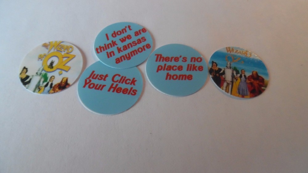 Pre Cut One Inch Bottle WIZARD OF OZ SAYINGS Free Shipping